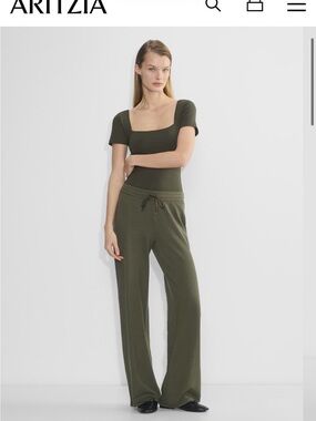 Aritzia TNA Waffle Knit Track Pants XS NWT